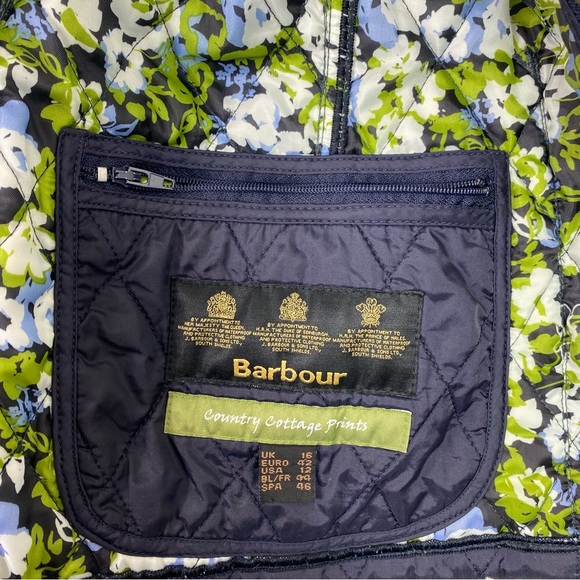 BARBOUR Vest Floral Printed Summer Liddesdale Gilet Vest Waistcoat - Picture 10 of 11